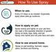 Premo Poultry Protector Spray for mites, lice, fleas and ticks how to use spray guide
