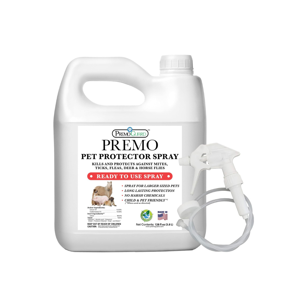 Premo Poultry Protector natural poultry pest spray for mites and lice 128oz