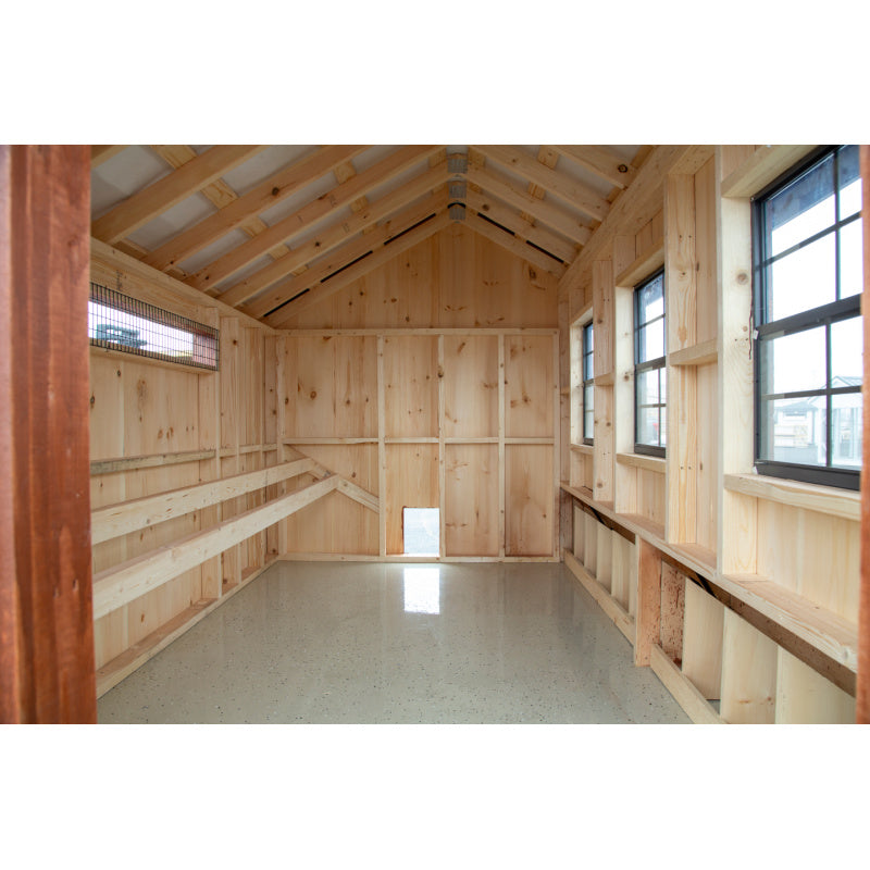 Hen House Collection Large Quaker Chicken Coop 7 x 12' Q712