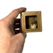Quail Egg Necklace in its packaging box