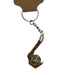 Quail Foot Keychain with Quail Egg Stone