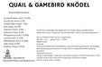Quail & Gamebird Knödel — Enrichment Feed Ball