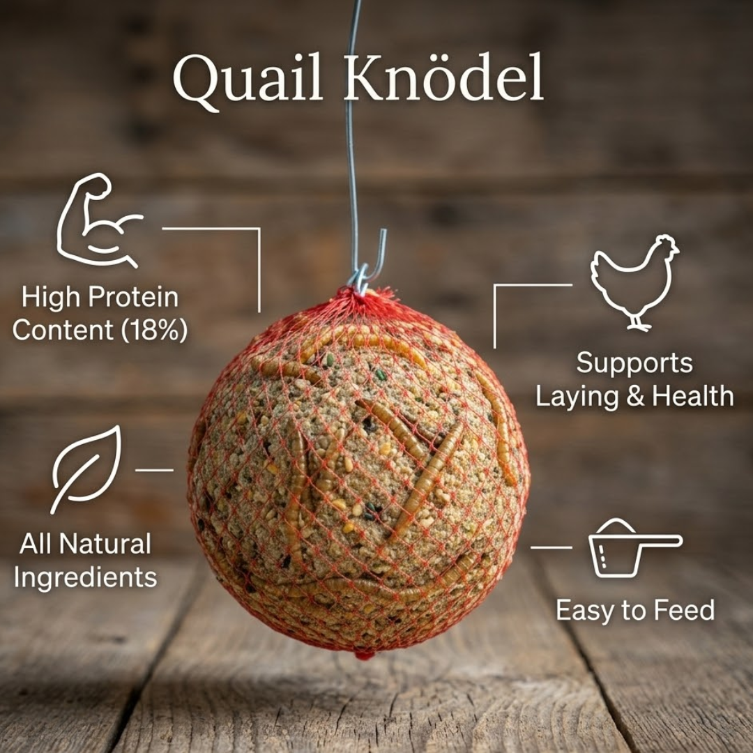 Quail Knödel High-Protein Chicken Enrichment Feed Ball