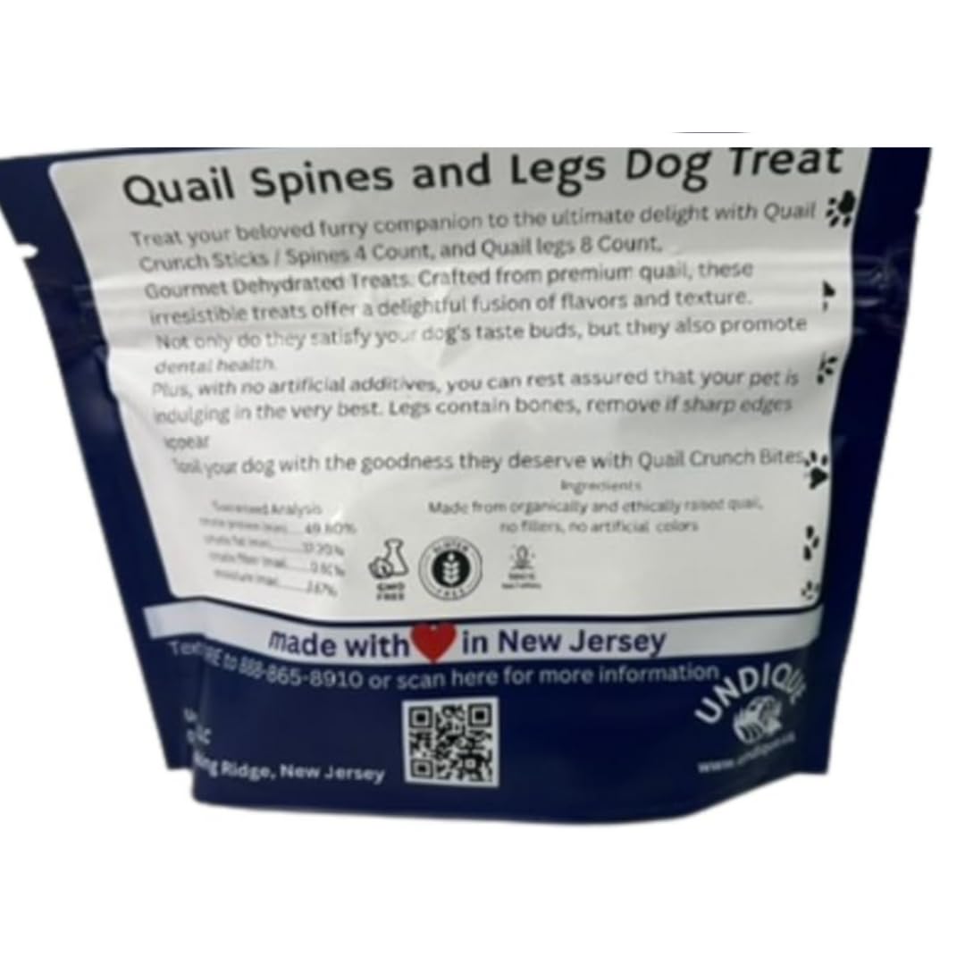 Quail Spines and Legs Dog Treat