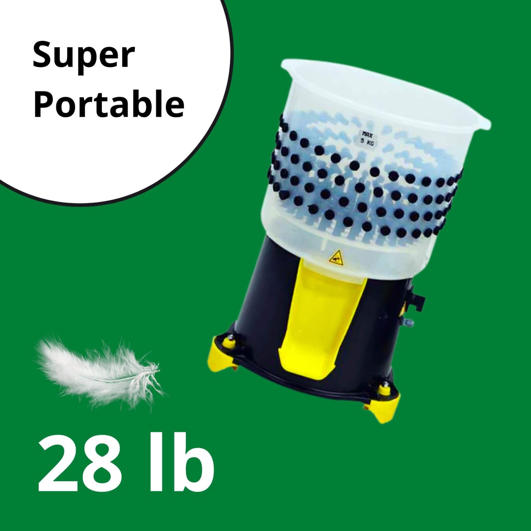 Quail feather plucker included with a rotating quail processing stand