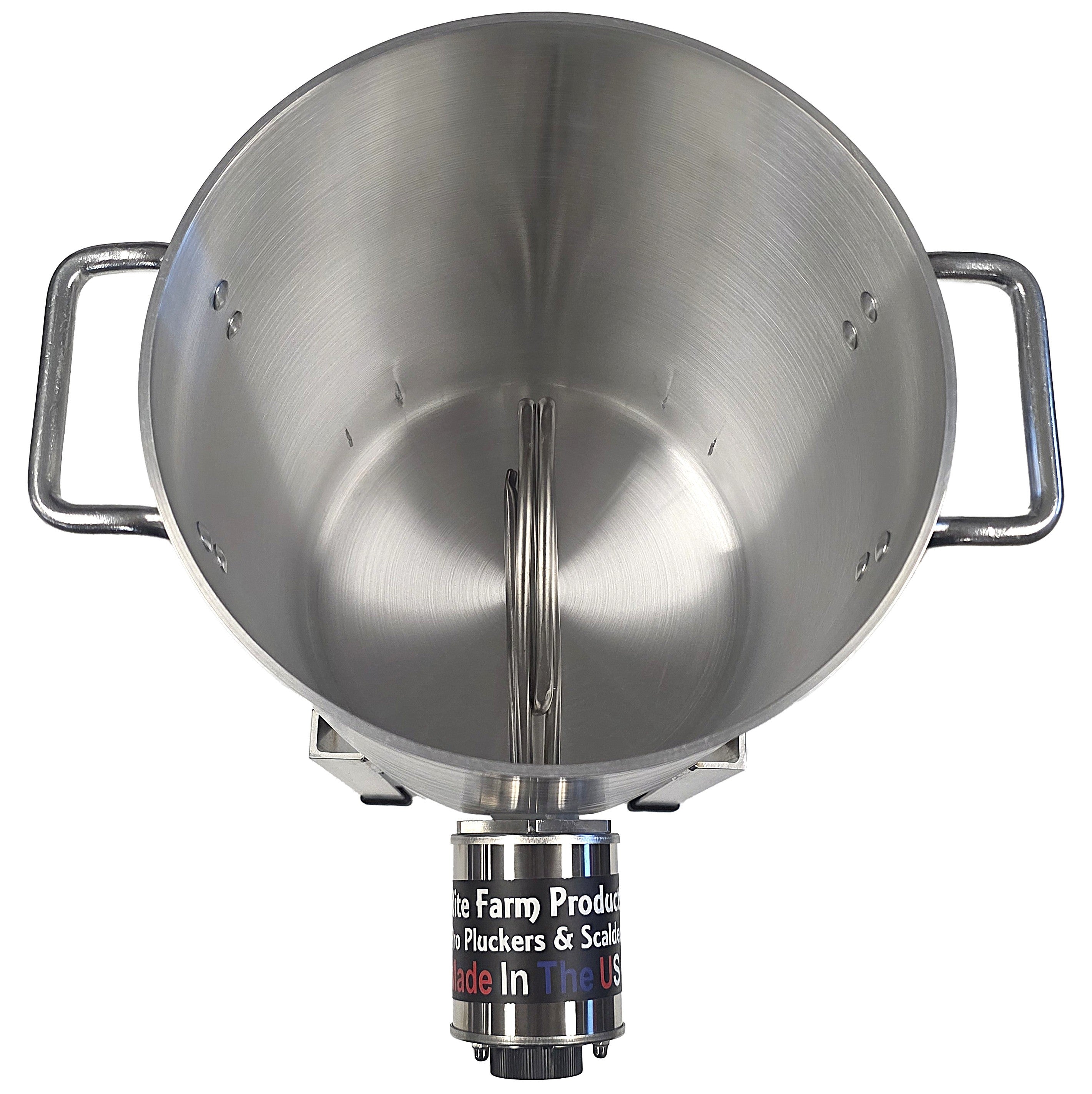 Quail scalder with included skimmer for poultry processing