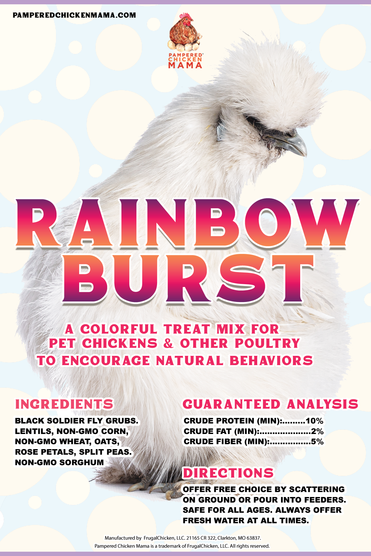 Dahlia Pets Rainbow Burst Textured Treat To Encourage Natural Behaviors ingredients