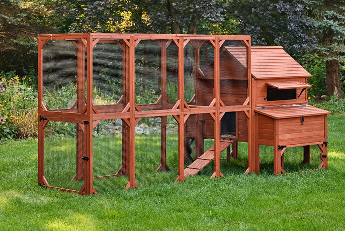 Chicken Coop Kit for 10 Chickens - 3 Run Options | Rhode Island Homestead Coop