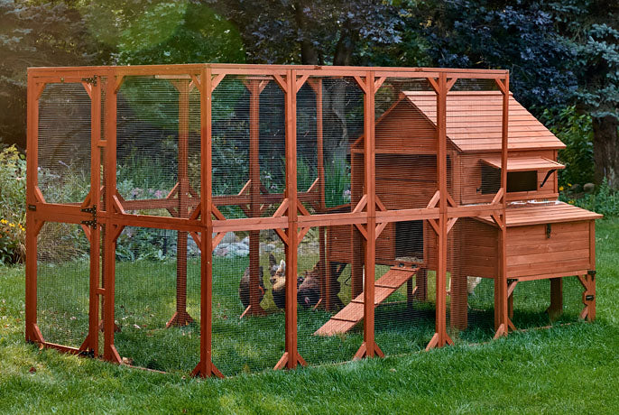Chicken Coop Kit for 10 Chickens - 3 Run Options | Rhode Island Homestead Coop