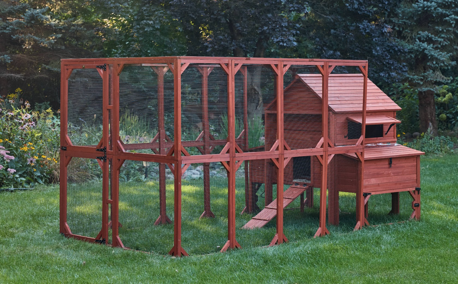 Chicken Coop Kit for 10 Chickens - 3 Run Options | Rhode Island Homestead Coop