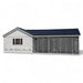 Reverse Gable Coop with Front Feed Room A1028RGC | Hen House Collection back of run