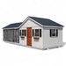 Reverse Gable Coop with Front Feed Room A1028RGC | Hen House Collection coop with covered run and flower boxes