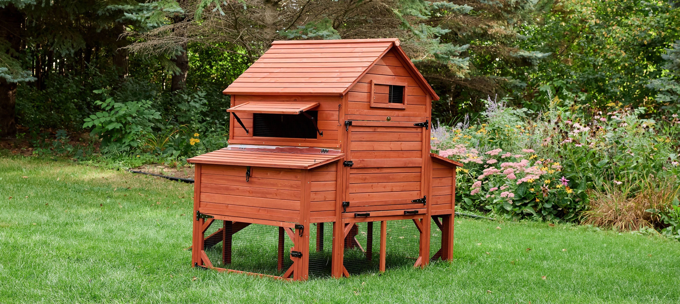 Chicken Coop Kit for 10 Chickens - 3 Run Options | Rhode Island Homestead Coop