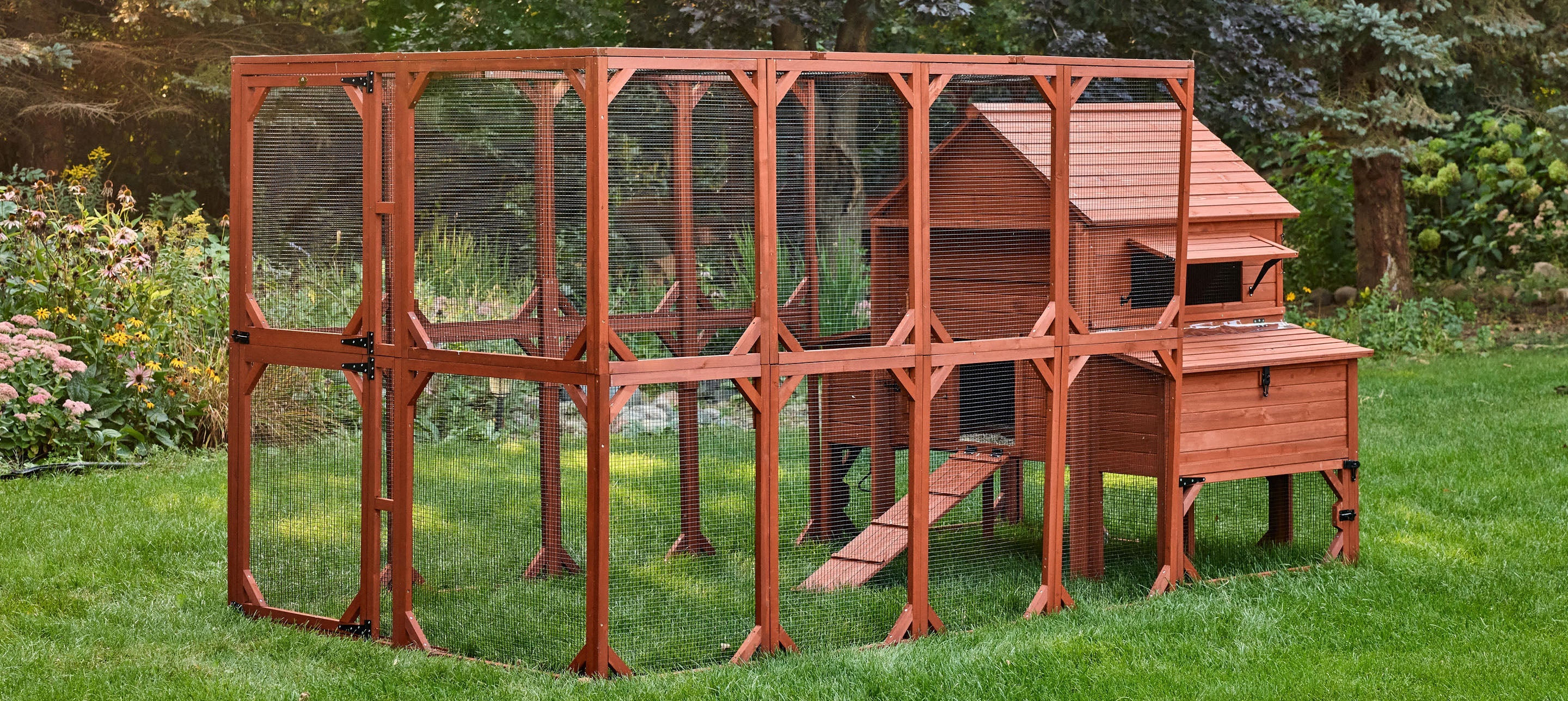 Chicken Coop Kit for 10 Chickens - 3 Run Options | Rhode Island Homestead Coop