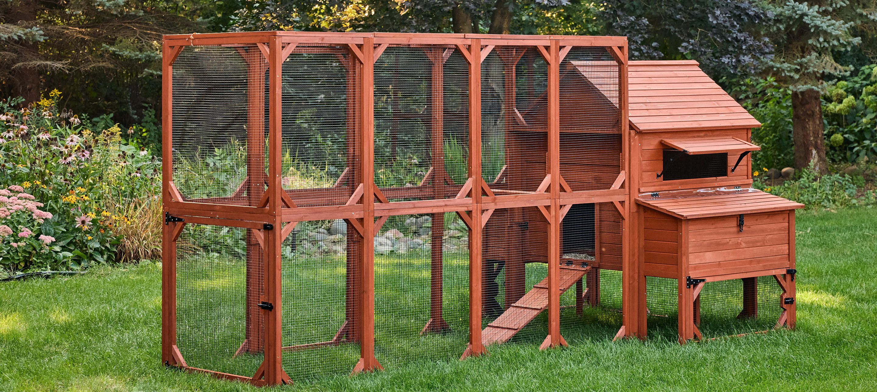Chicken Coop Kit for 10 Chickens - 3 Run Options | Rhode Island Homestead Coop