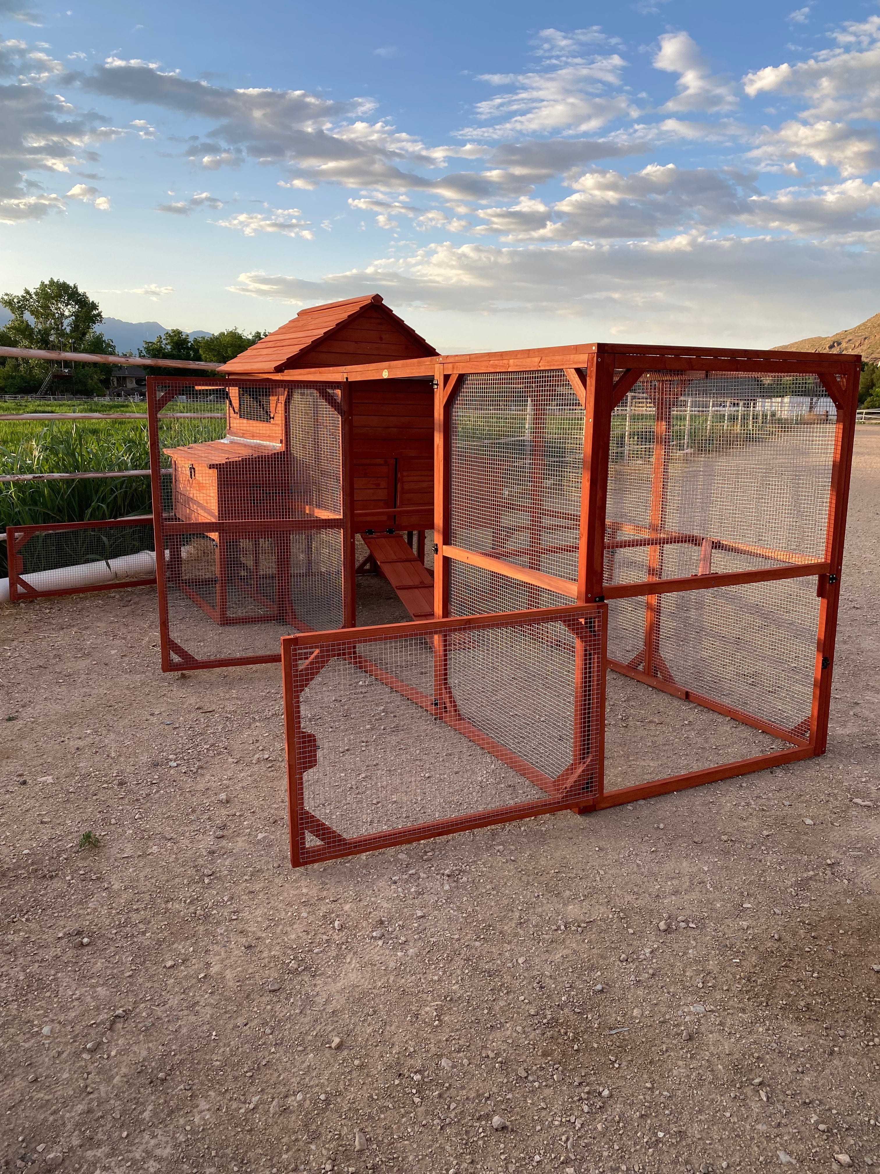 Chicken Coop Kit for 10 Chickens - 3 Run Options | Rhode Island Homestead Coop