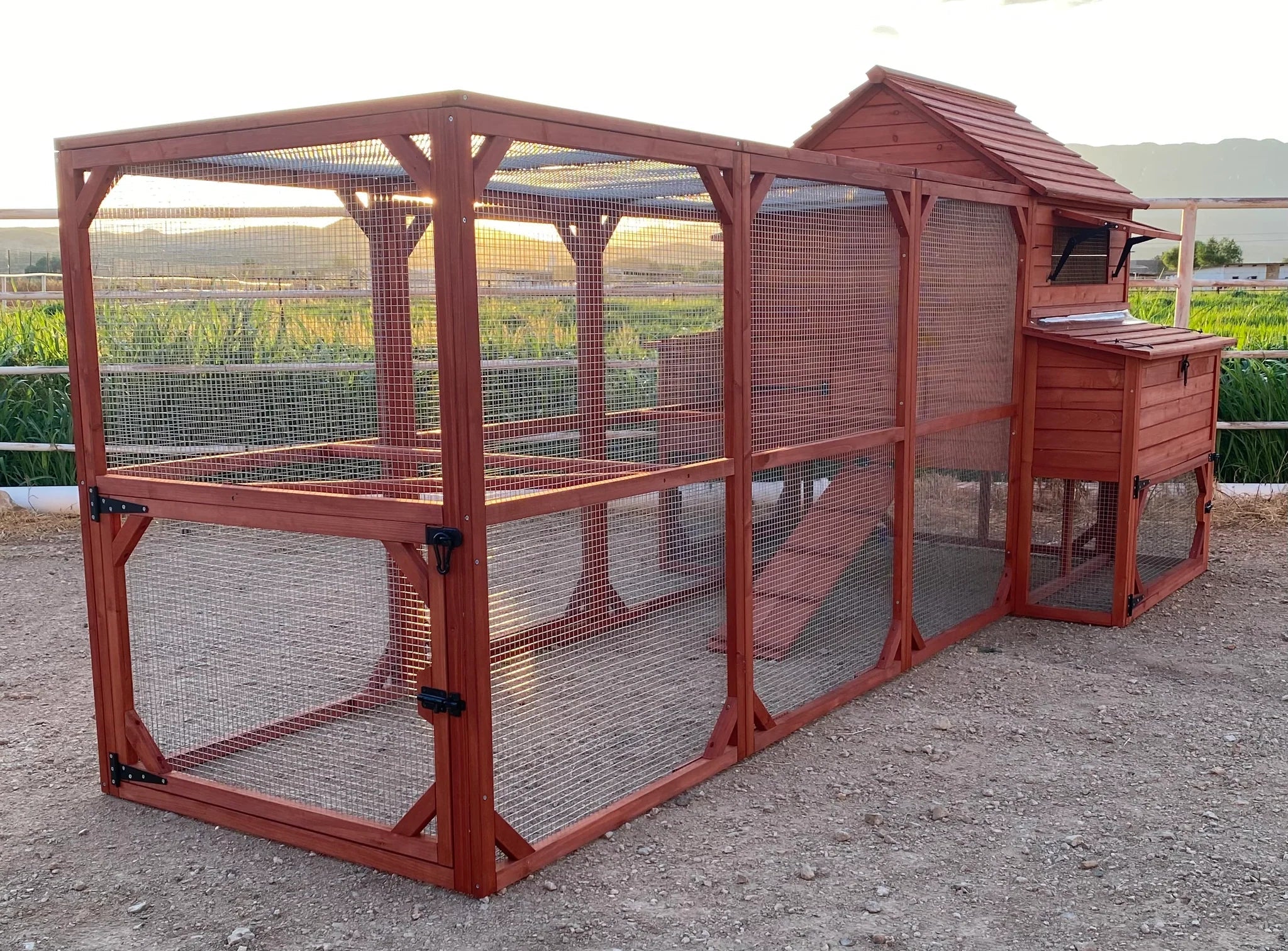 Chicken Coop Kit for 10 Chickens - 3 Run Options | Rhode Island Homestead Coop