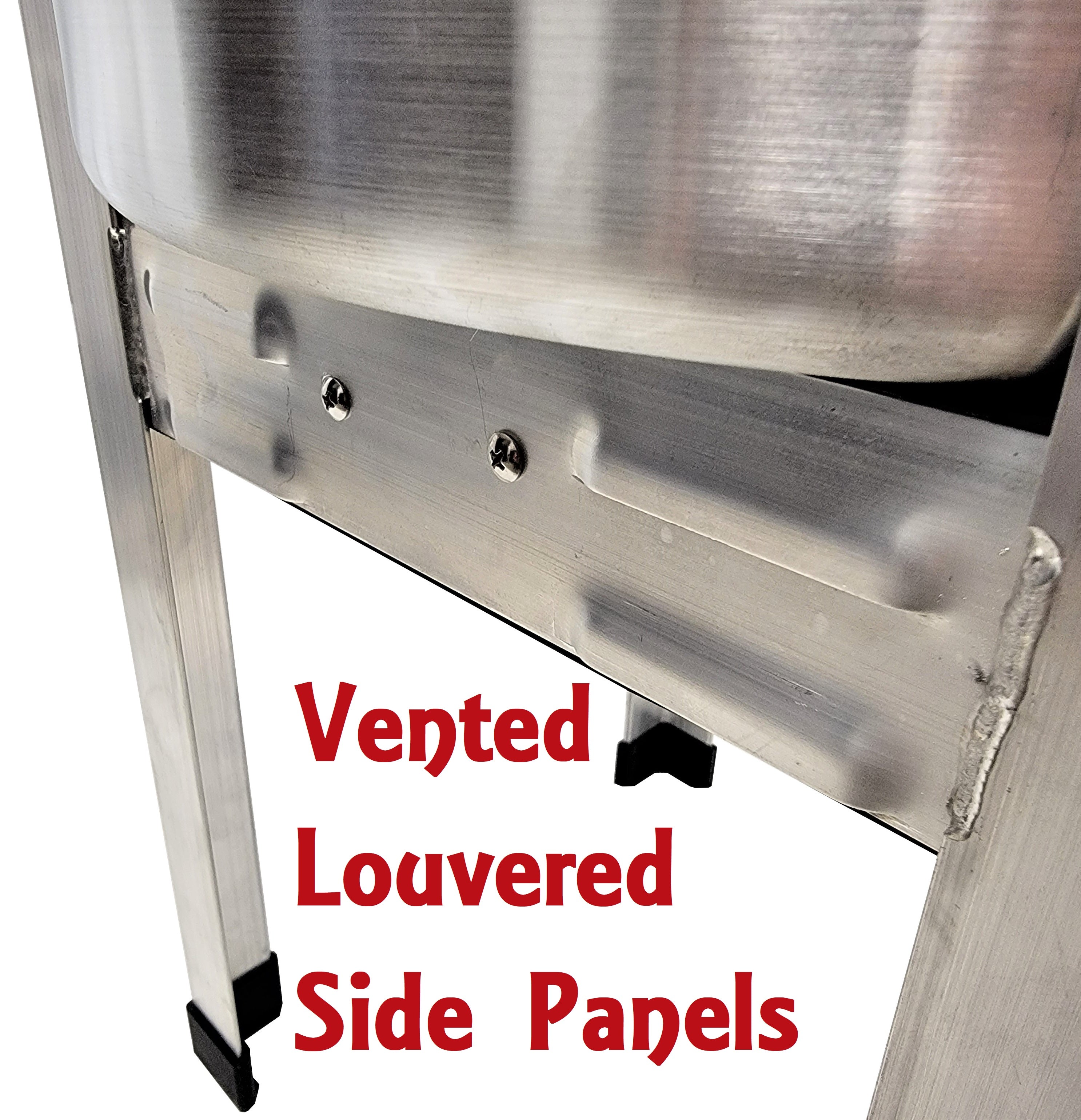 Rite Farm Products 15-gallon aluminum poultry scalder vented louvered side panels