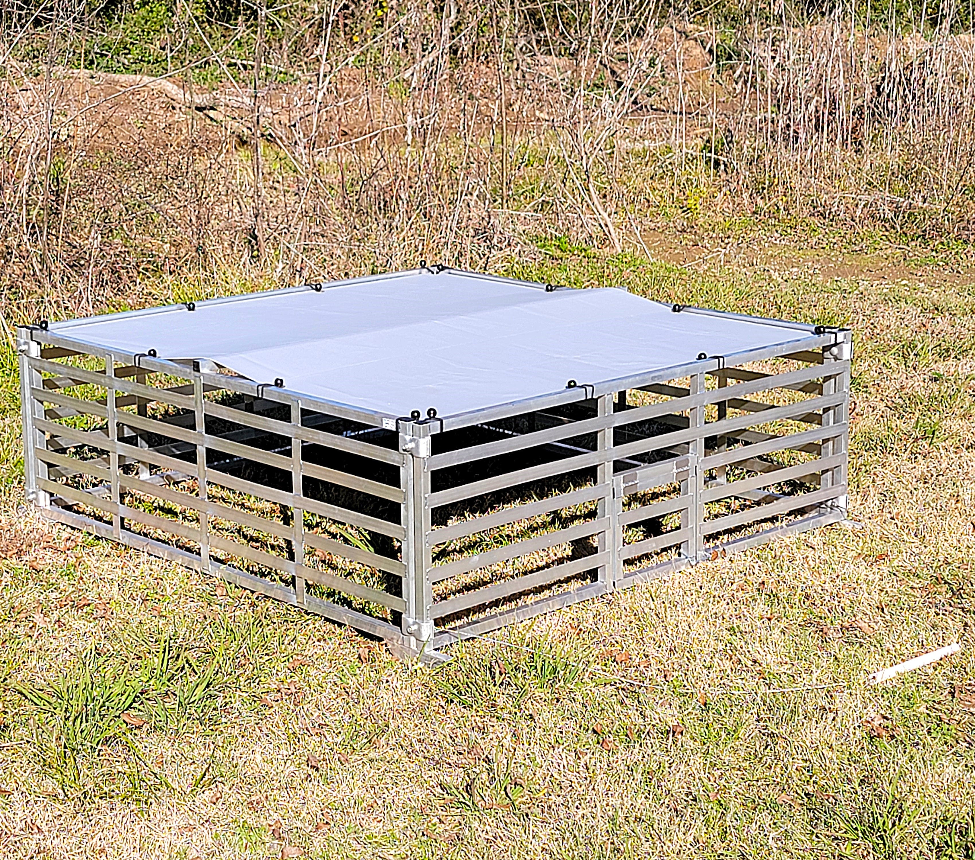 Rite Farm Products 5' x 5' aluminum mobile broiler chicken tractor