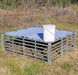 Rite Farm Products chicken tractor with aluminum panels and tarp