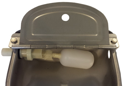 Rite Farm Products stainless steel waterer with reversible 1/2-inch connection