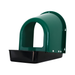 Roll-out plastic chicken nesting box with green egg collection cover