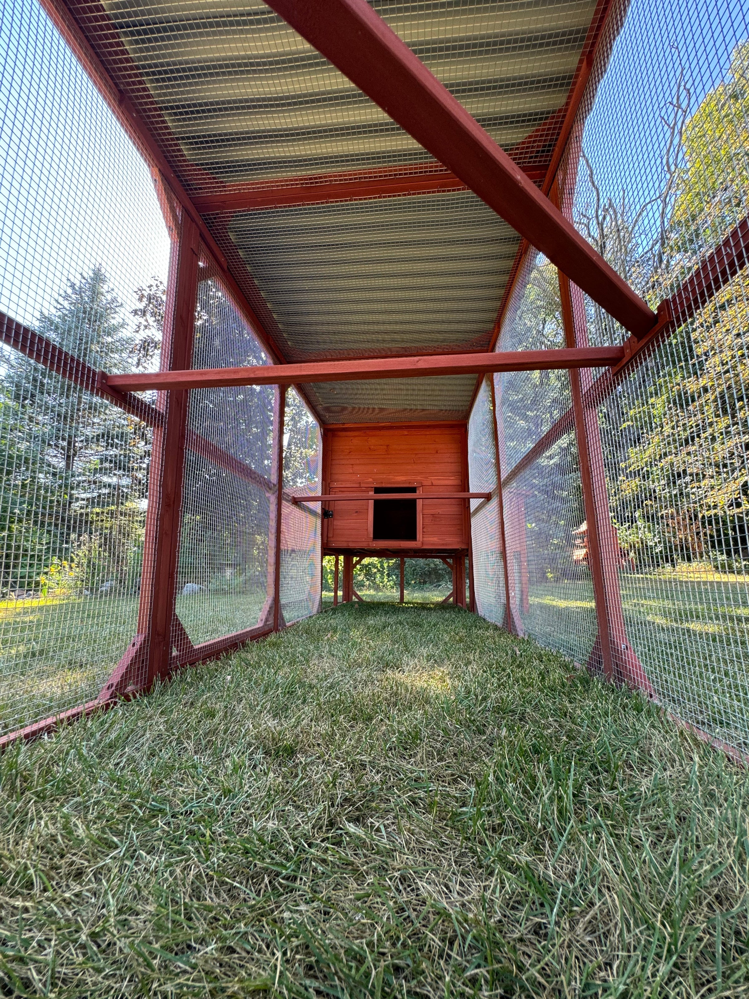 Metal Roof for Run Extension | The Chicken Coop Company