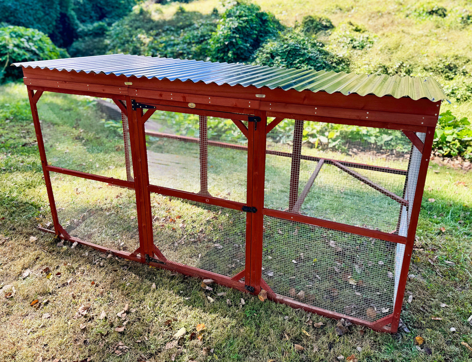 Metal Roof for Run Extension | The Chicken Coop Company