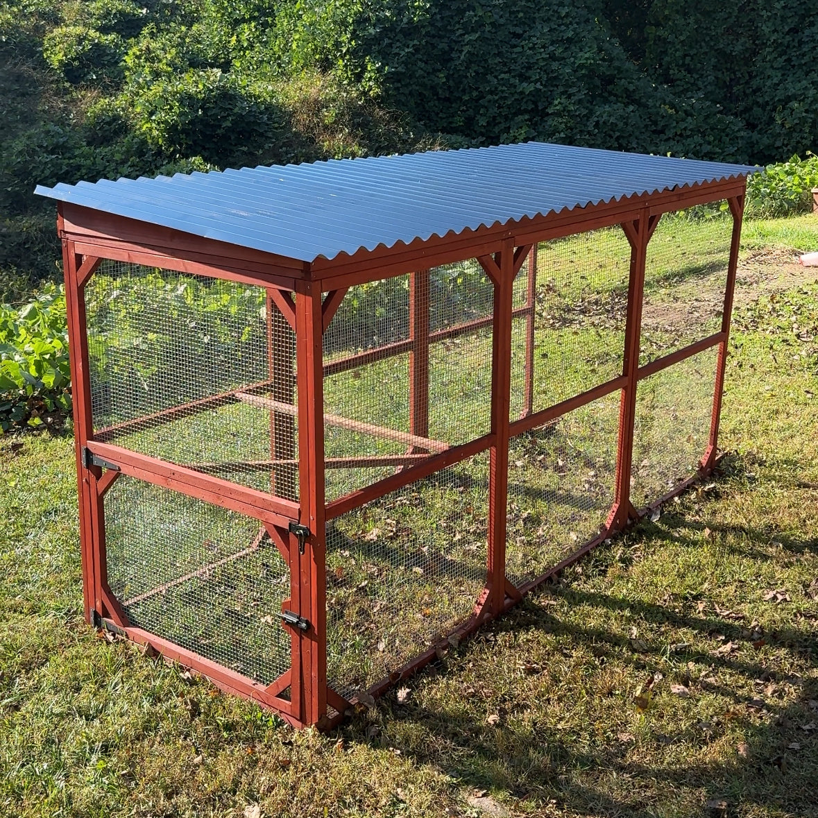 Metal Roof for Run Extension | The Chicken Coop Company