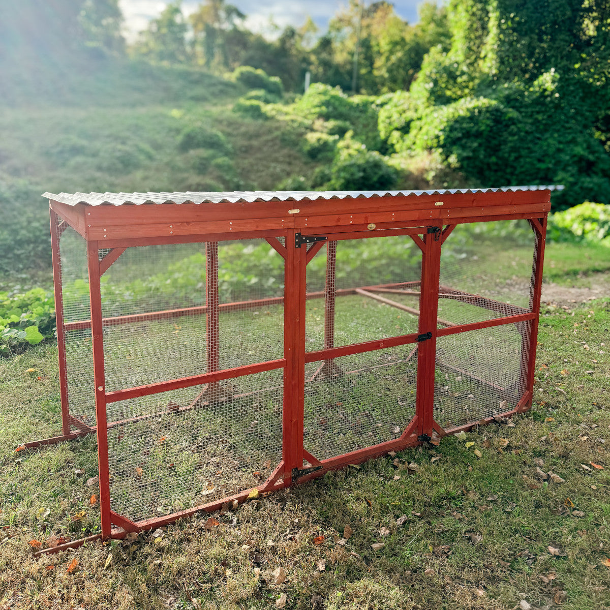 Metal Roof for Run Extension | The Chicken Coop Company