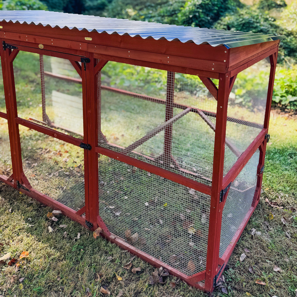 Metal Roof for Run Extension | The Chicken Coop Company