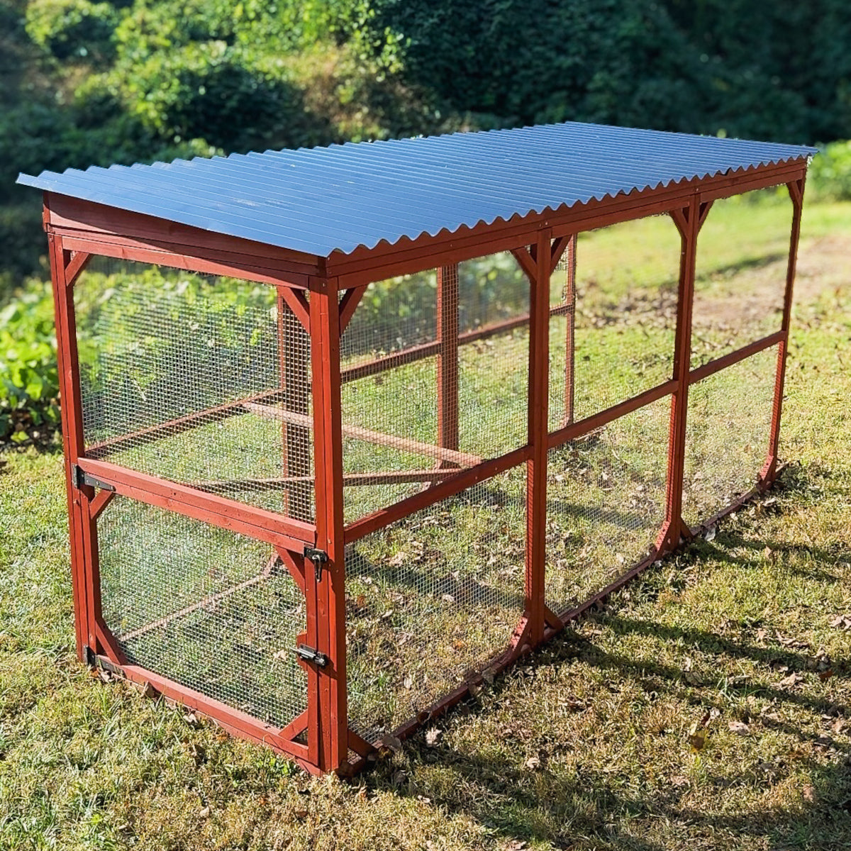 Metal Roof for Run Extension | The Chicken Coop Company