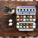 Rustic Henlay egg carton for farm-fresh jumbo chicken eggs