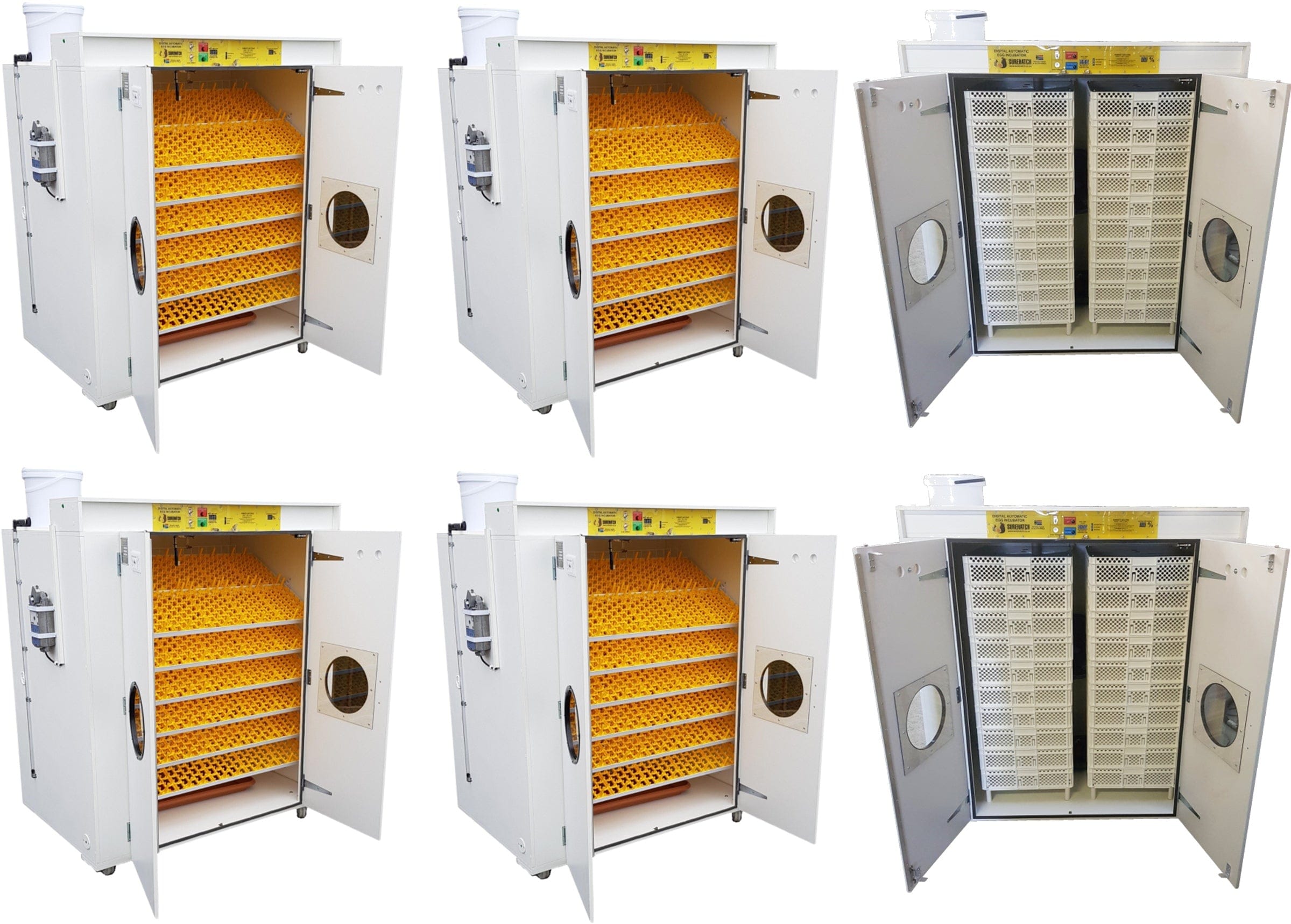 Surehatch SH12000 Egg Incubator & Hatcher - 4 Incubators & 2 Hatchers