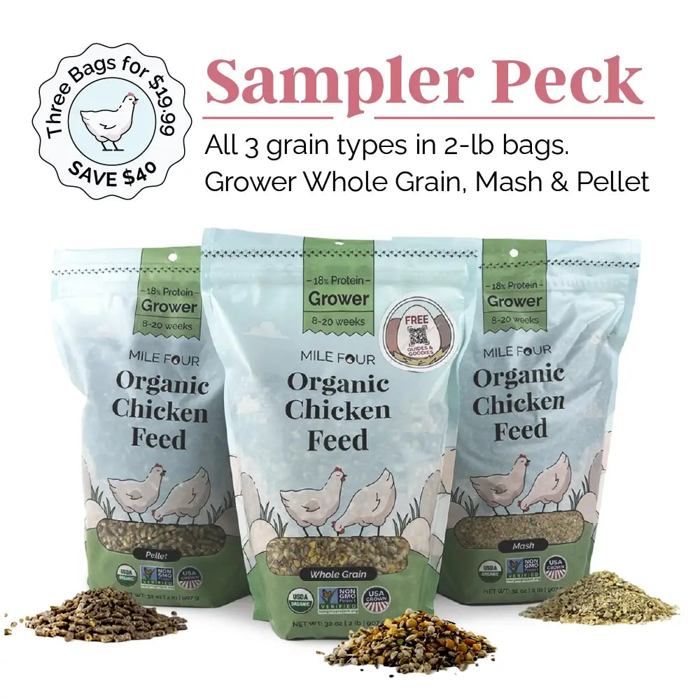 Mile Four Grower Organic Chicken Feed