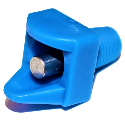 Screw-in horizontal chicken waterer nipple with stainless-steel nipple head