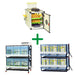 Semi-pro chicken breeding kit with egg incubator, two-layer chick brooder, and chicken cage additions