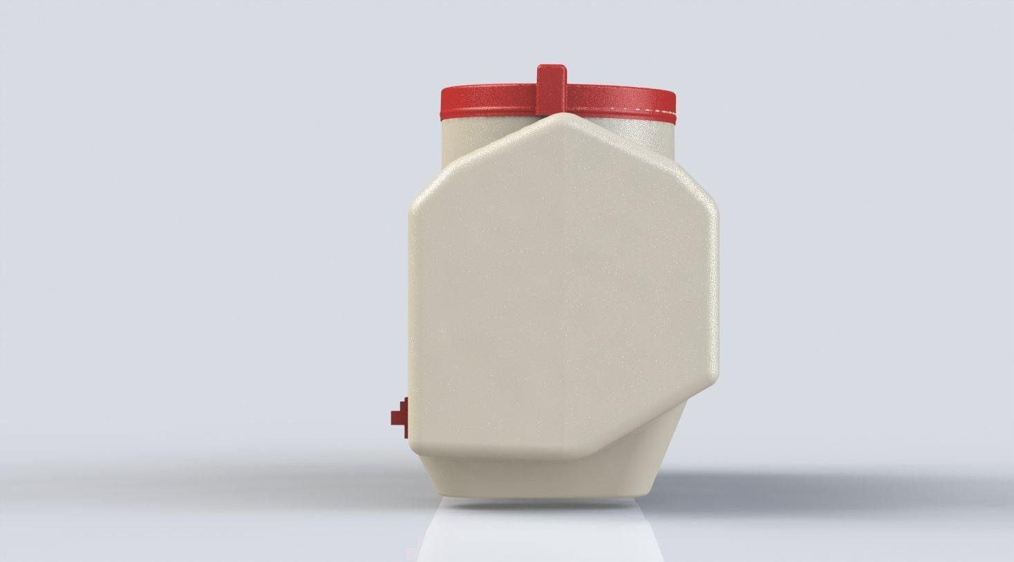 Bebedero OverEZ para gallinas con capacidad de 12 galones