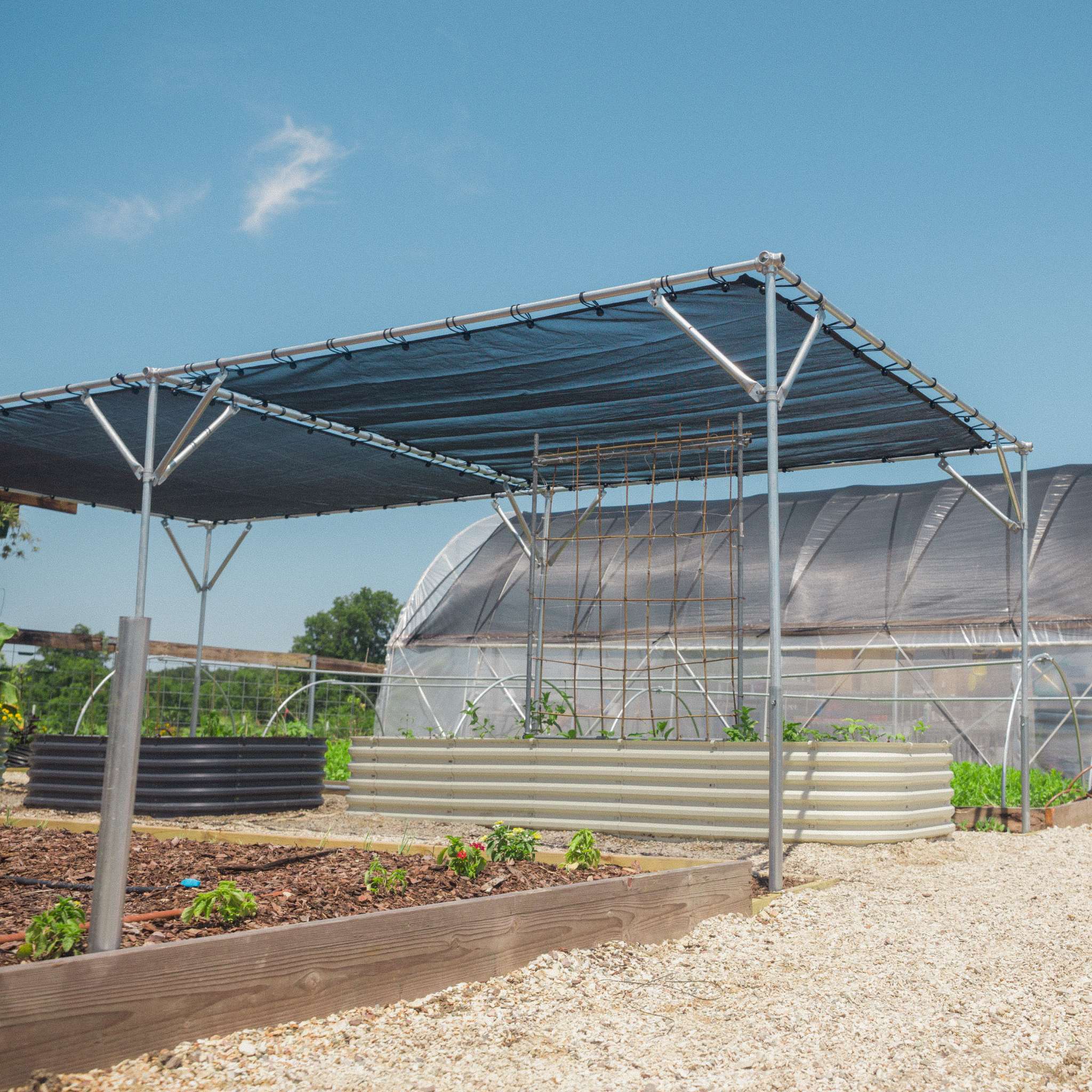 Chicken Run Shade Kit with Shade Cloth