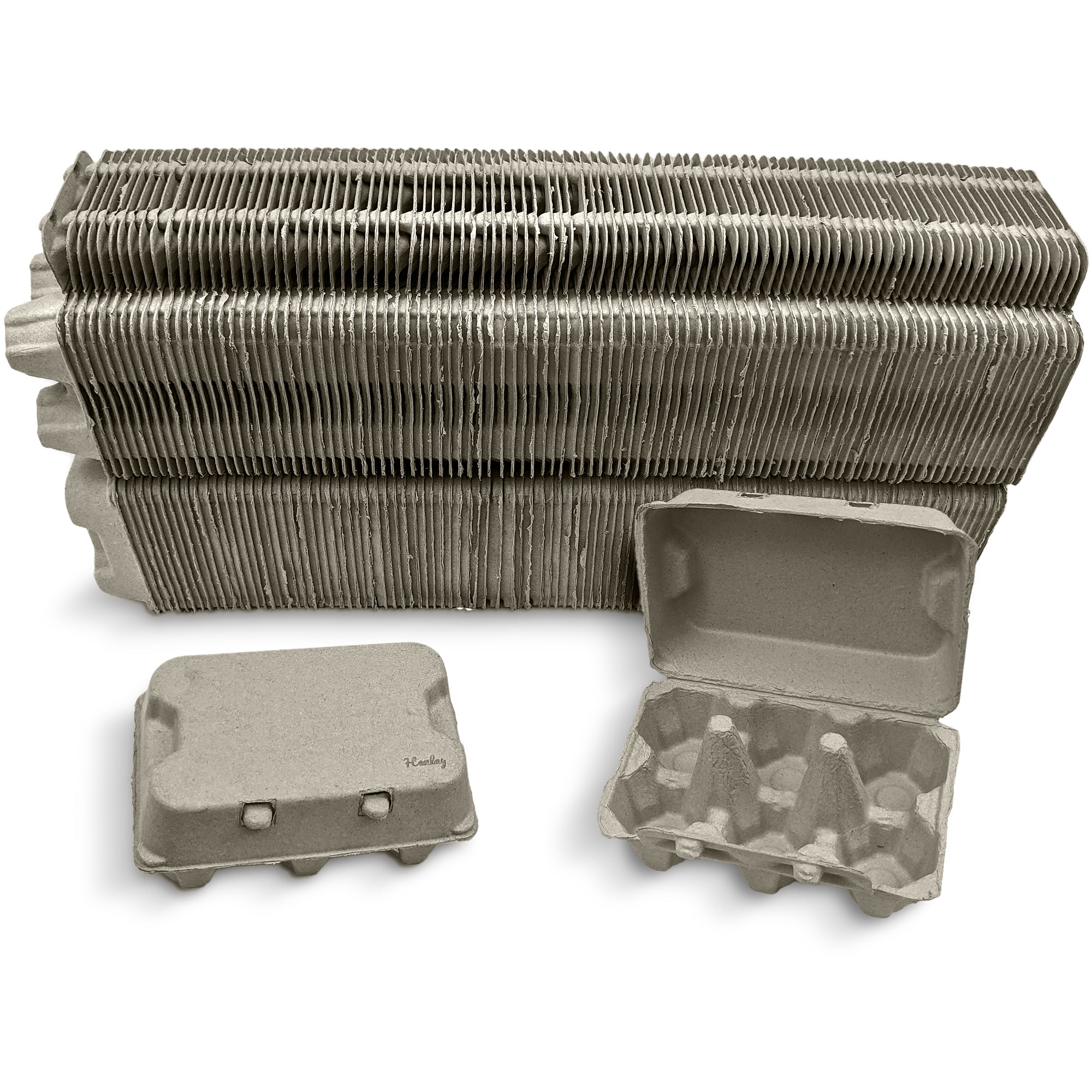 Six-count duck egg carton for backyard duck keepers and small farms