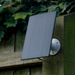 Solar charging panel positioned for WiFi Coop Camera