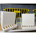Spill-resistant quail cage feeder