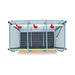 Stackable COMFORTPLAST poultry breeding cage with rust-proof plastic flooring for small-scale chicken breeding.