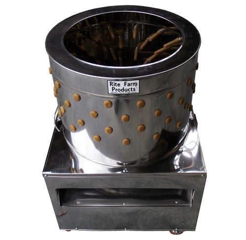 Stainless steel chicken plucker with 114 large plucker fingers