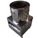 Stainless steel poultry plucker for chickens, quail, turkeys, and game birds