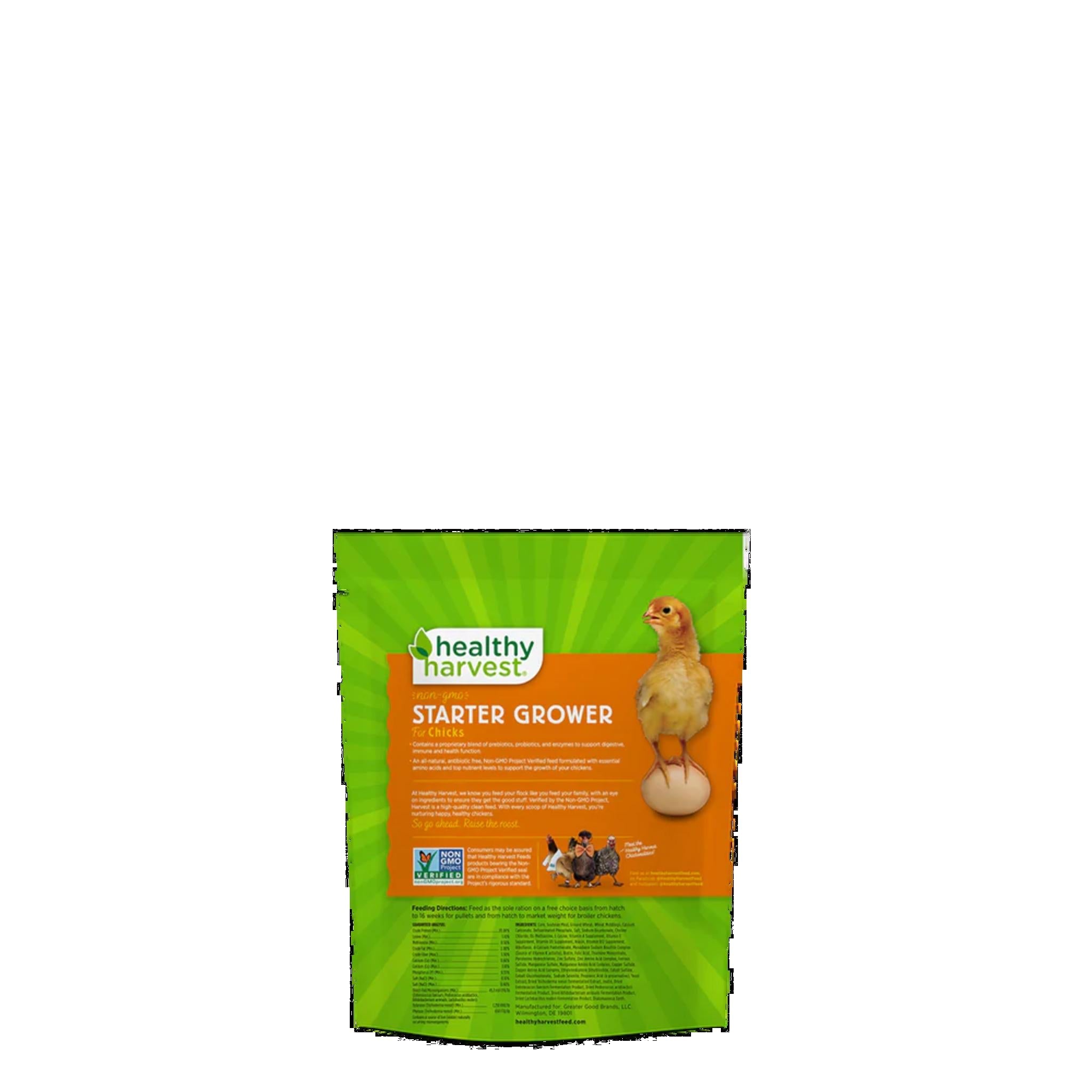 Healthy Harvest 20% Non-GMO Chick Starter/Grower direction and uses