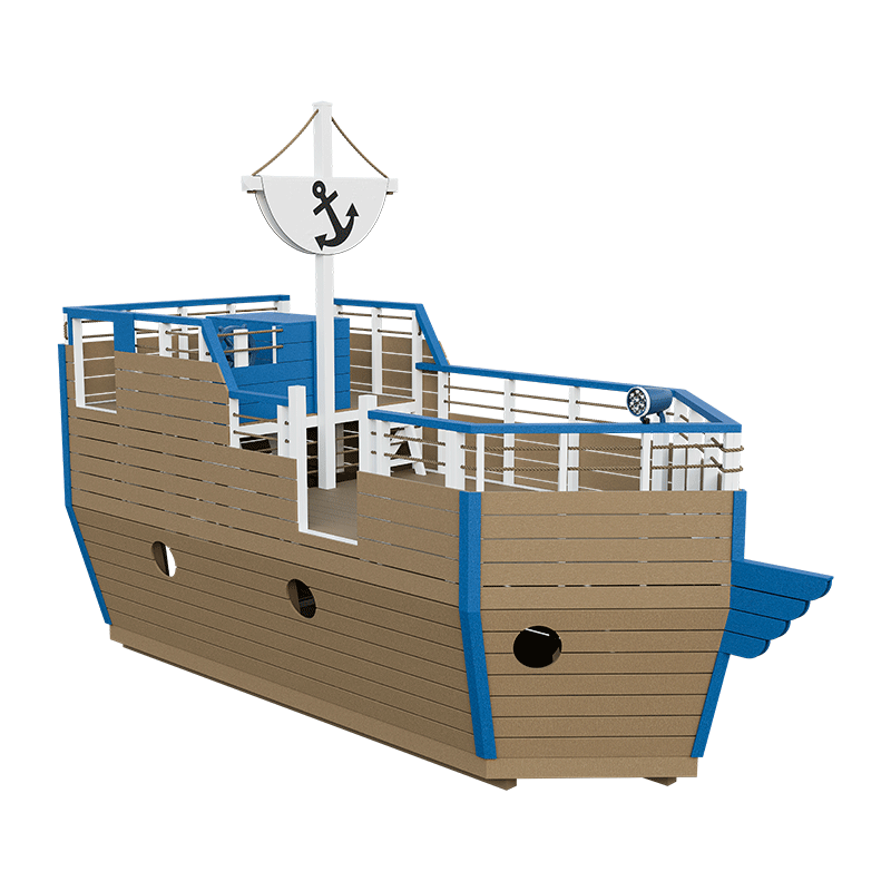 Swing Kingdom Play Set Adventurer Buccaneer blue and white front
