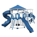 Swing Kingdom Play Set Adventurer Explorer blue and white tower