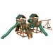 Swing Kingdom Play Set Adventurer Fortress green and wood