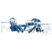 Swing Kingdom Play Set Adventurer Kingdom blue and white slides